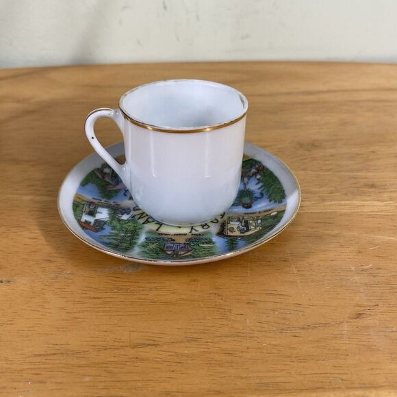 Vintage Story Land Amusement Park Glen N.H. Souvenir Mini Tea Cup and Saucer - Picture 3 of 15